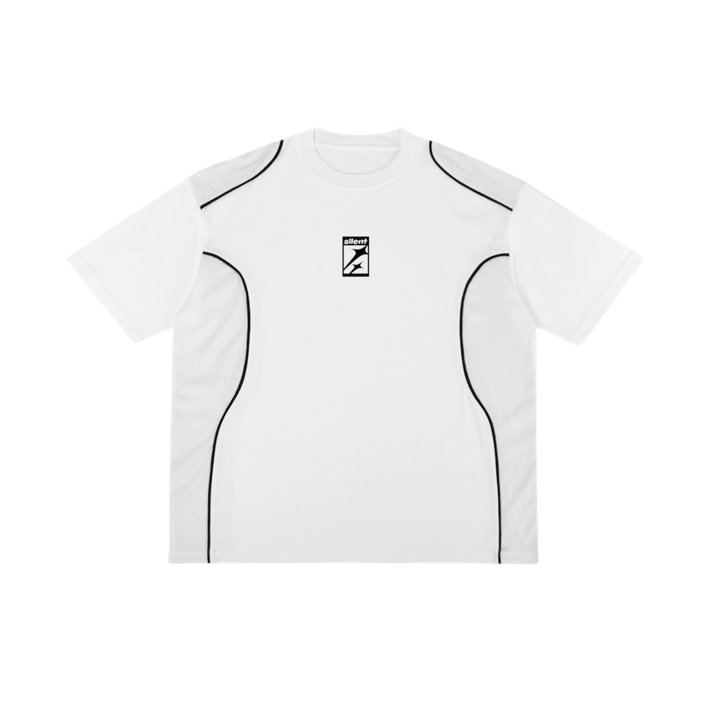 WHITE PANEL TEE