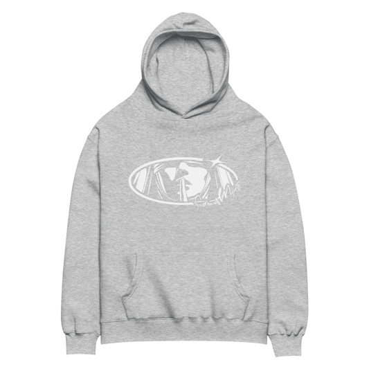 Silent Enemy Oversized Hoodie - Stone Grey