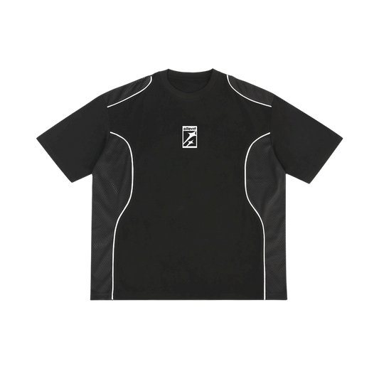 BLACK PANEL TEE